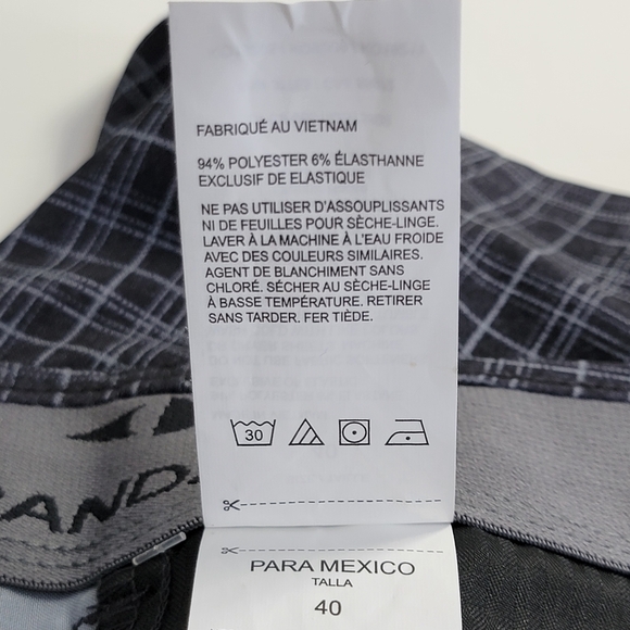 Grand Slam Performance Mens Size 40 Small-Plaid Wicking Stretch 360 Golf Shorts - Picture 6 of 13